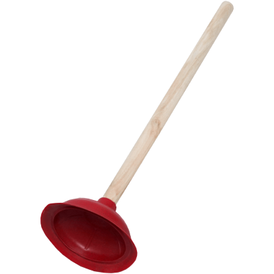 Desfundator chiuveta cu maner lemn si ventuza cauciuc 44 cm, Adison